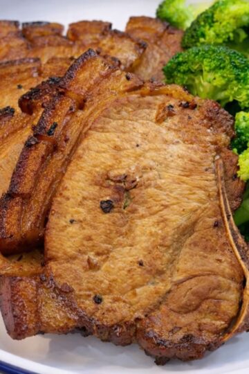 Filipino toyomansi pork chops