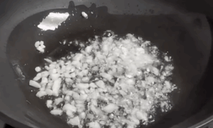 sautee garlic