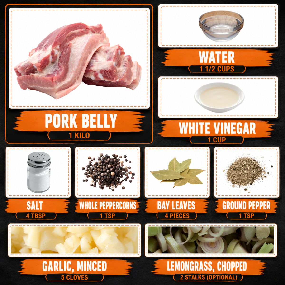 adobo sa asin ingredients