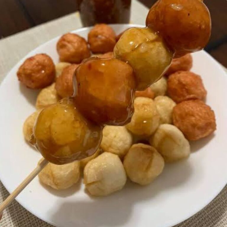 homemade fish balls closeup (1)