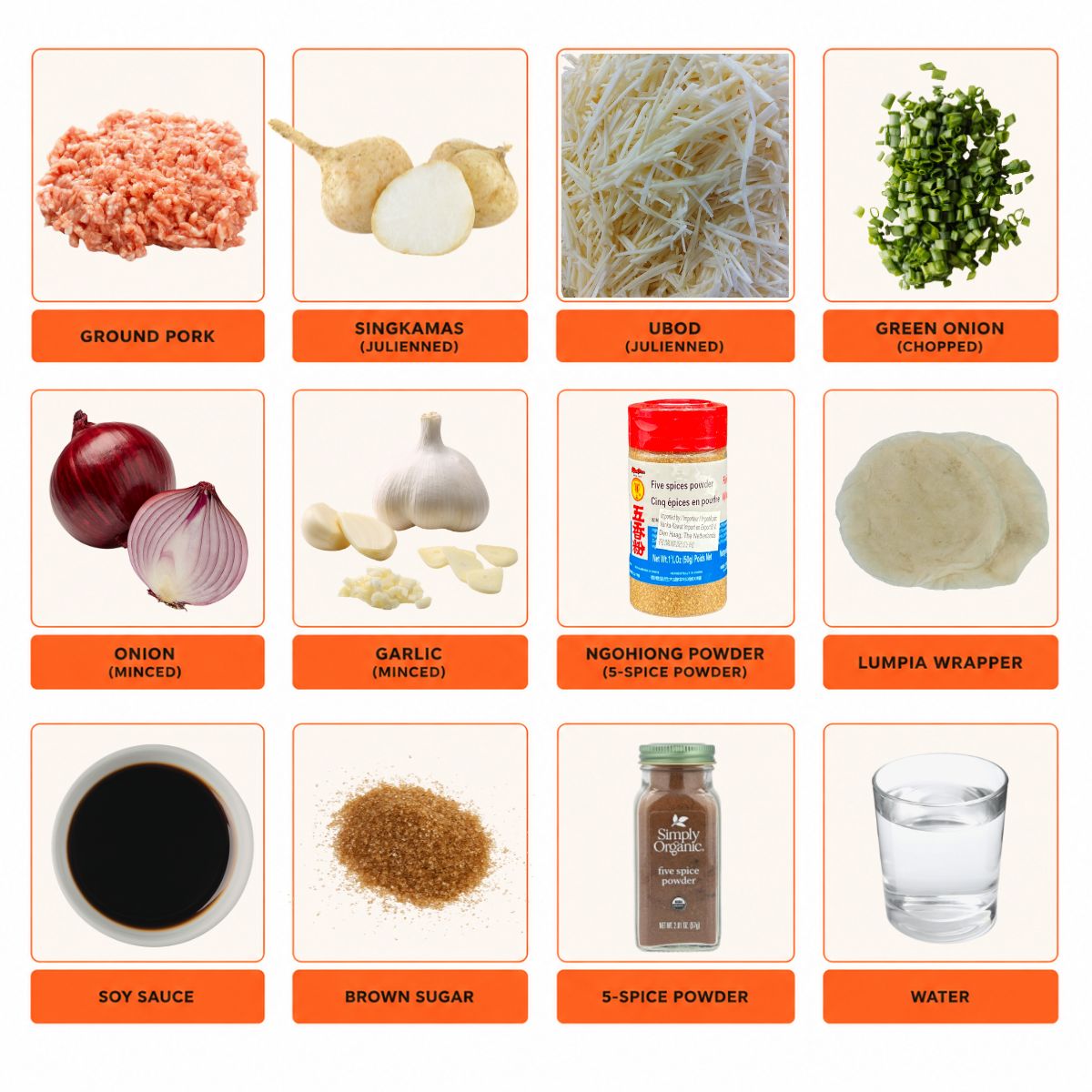 Ngohiong Ingredients