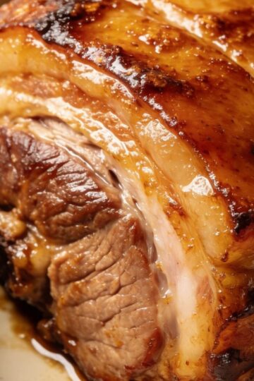 pork asado closeup