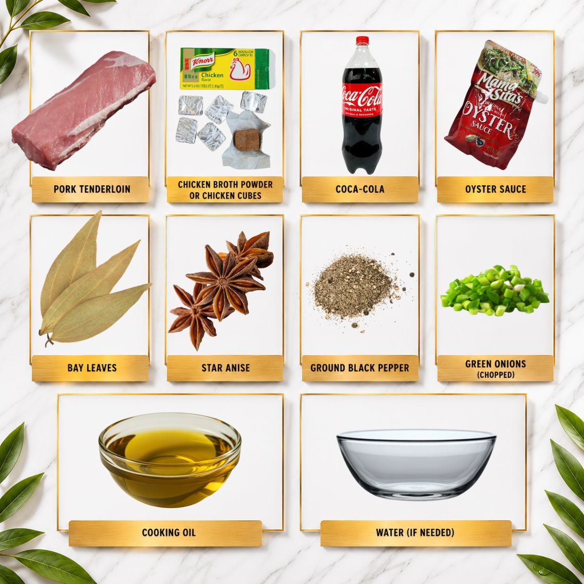 Pork Asado Ingredients