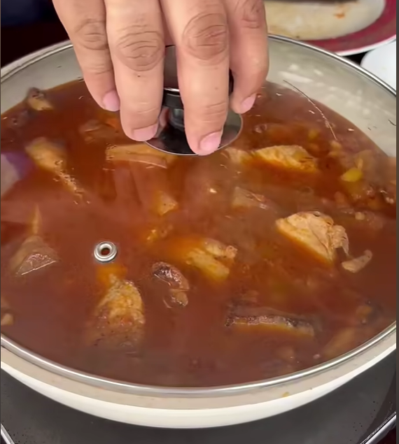 Step 4

Cover and simmer on low heat for 35 to 45 minutes or until the pork becomes tender. Stir occasionally. 

Remove the lid and continue simmering until the sauce thickens.