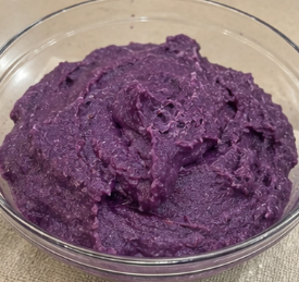 Remove from heat and transfer the ube halaya to a heat-safe bowl or container. Let it cool completely.