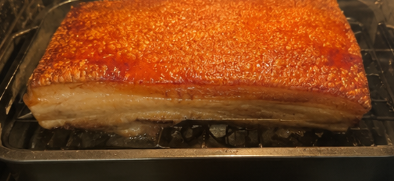 Raise the oven temperature to 430°F (220°C) and roast for another 30 to 40 minutes, or until the skin becomes deeply golden and crispy.