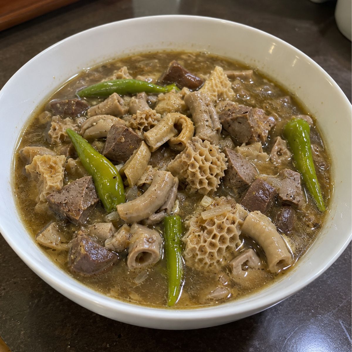 beef papaitan bowl